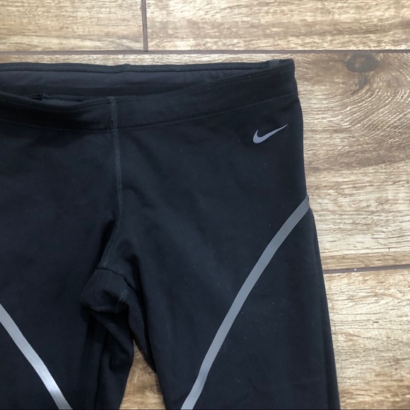 Nike Luxe Cropped Running Leggings Size S Dri Fit - Picture 6 of 8